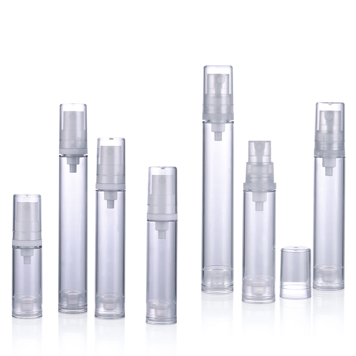 5ml 10ml 12ml 15ml pp ca pompă de spray loțiune cu pompă fără aer Sticlă de cremă cu pompă fără aer