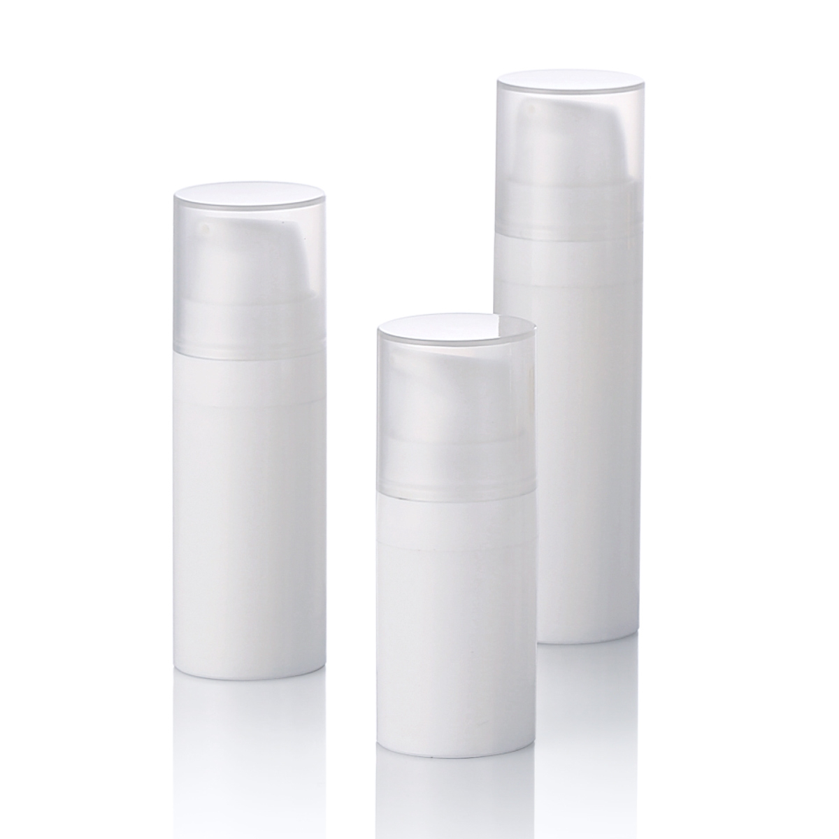5ml 10ml 15ml Sticlă fără pompă fără aer Recipient reumplere de călătorie reumplere alb PP Sticlă serică L15