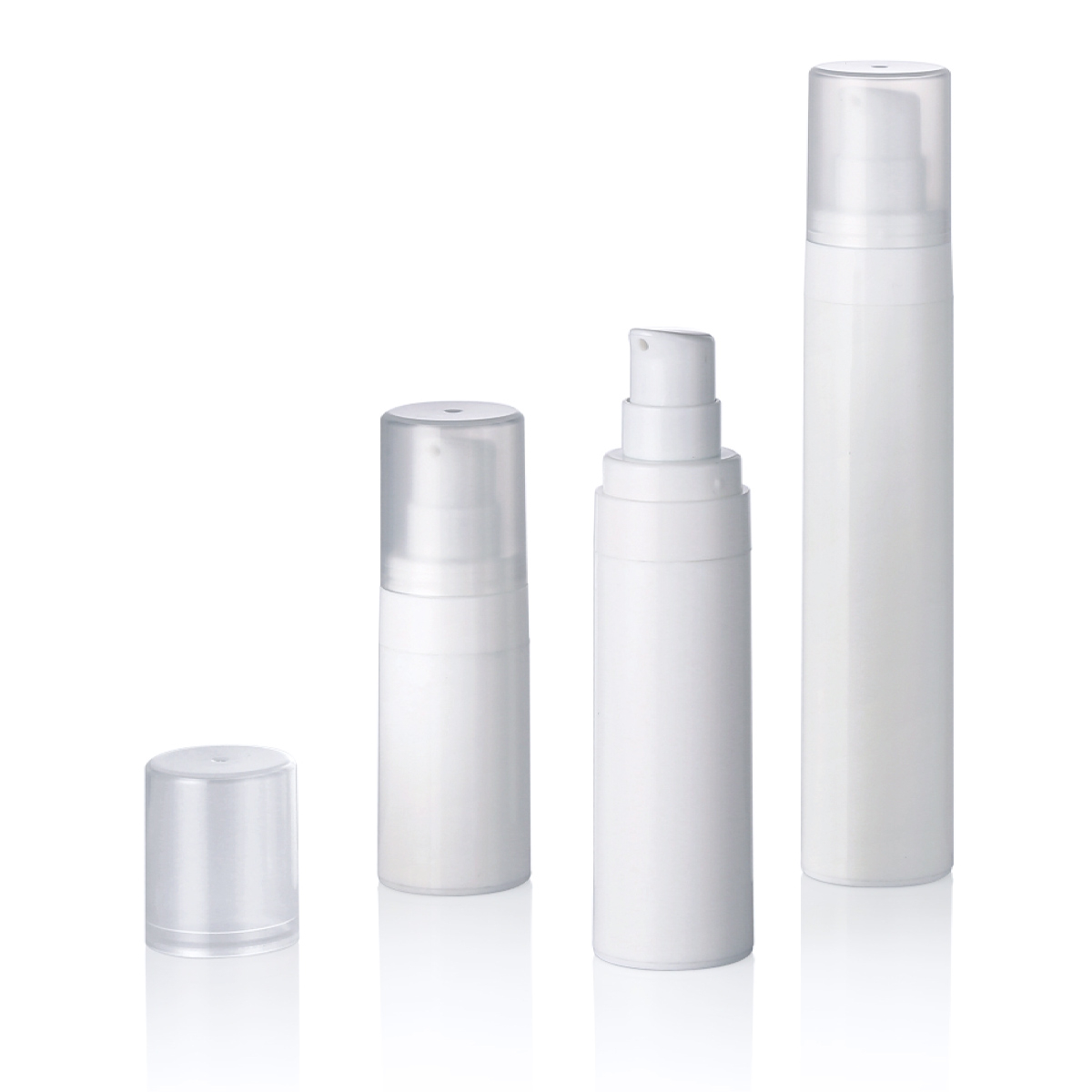 15ml 30ml 50ml plastic PP White Snap Snap Lotion Sticlă de vid Sticlă fără aer L16